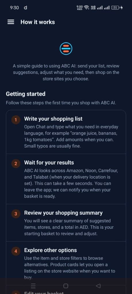 How it works steps 1 to 5 getting started