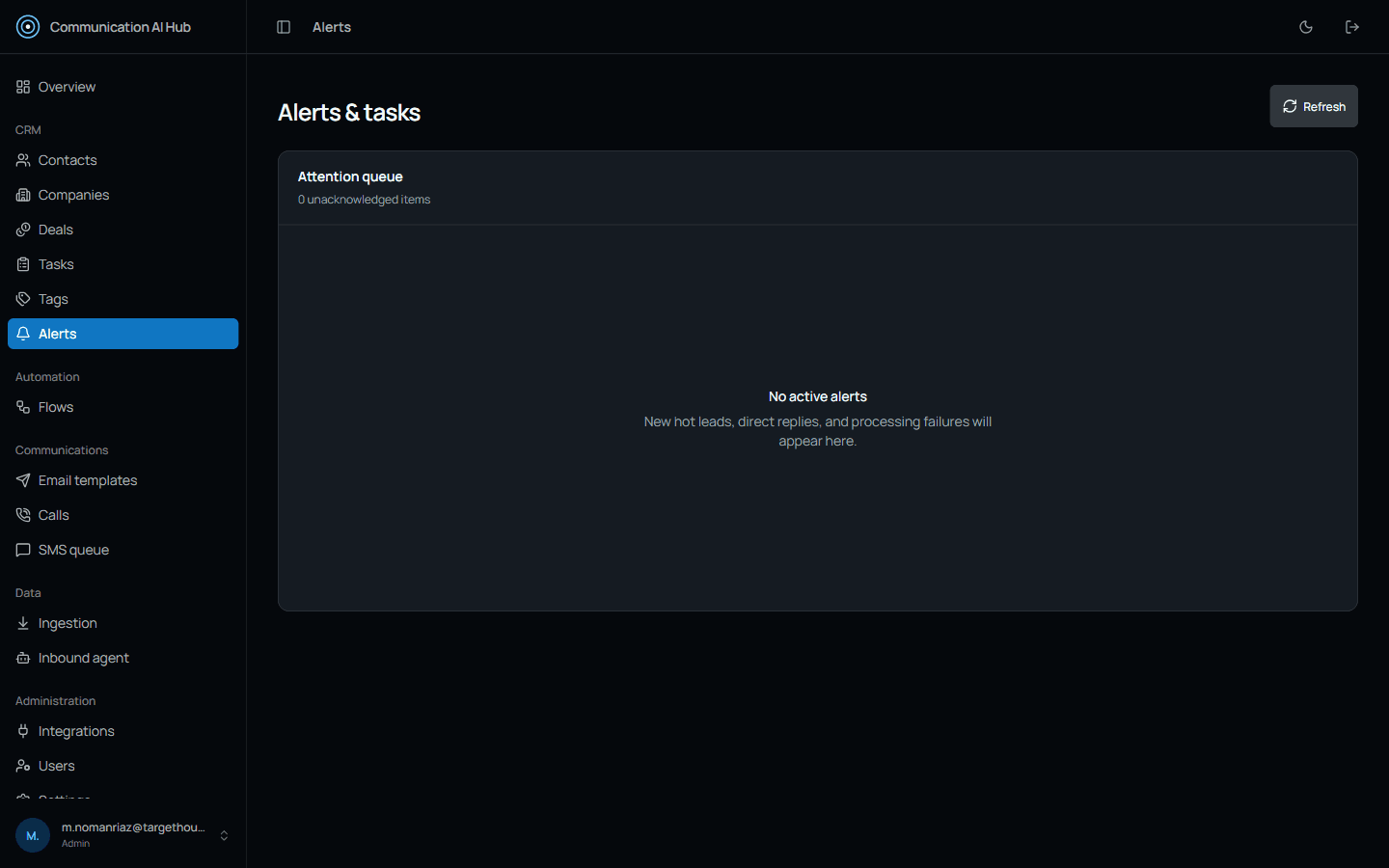Operator alerts